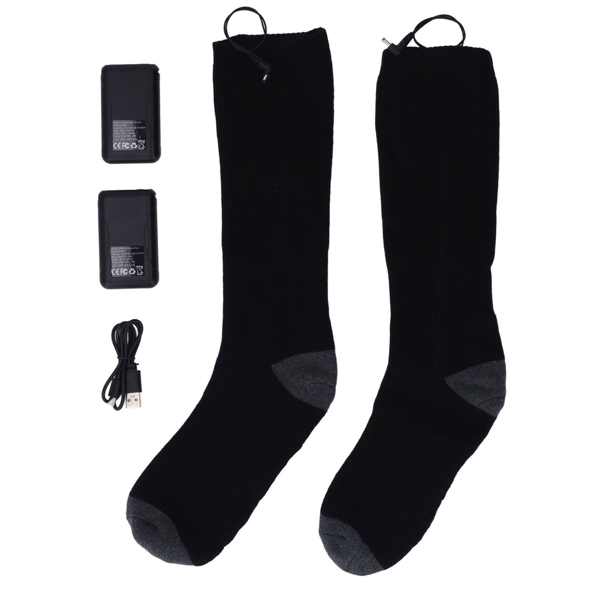 Heated Socks Warmer 3 Heating Level USB Charging Comfortable Washable for Men Women