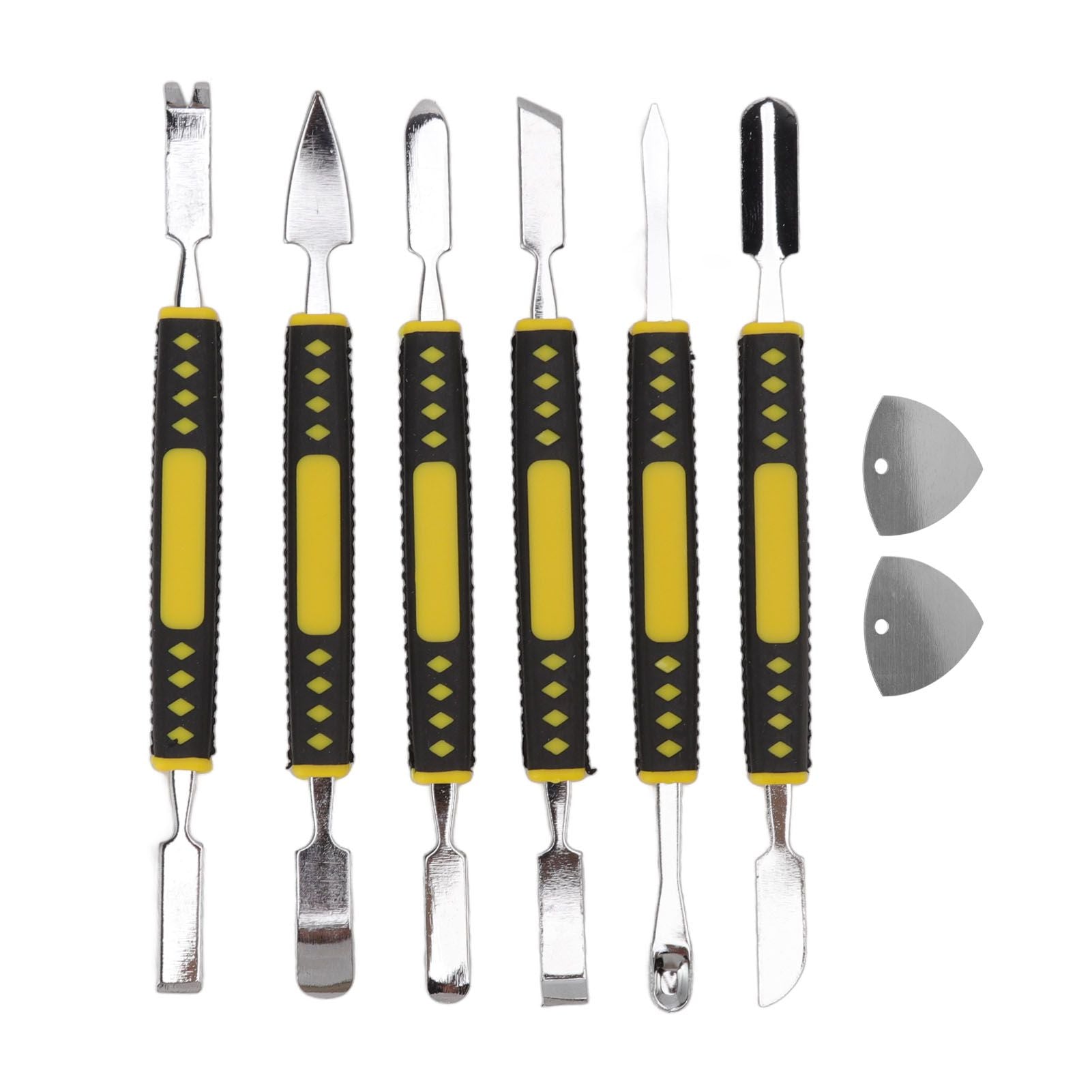 6Pcs Spudger Opening Pry Tool ABS Handle Alloy Steel Bar for Electronic Maintenance