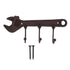 Industrial Style Hook Innovative Wall Decorative Cast Iron Hooks Clothes Hanger Pendant for Bar Entryway Wrench Shape 24x10.5x4.5cm