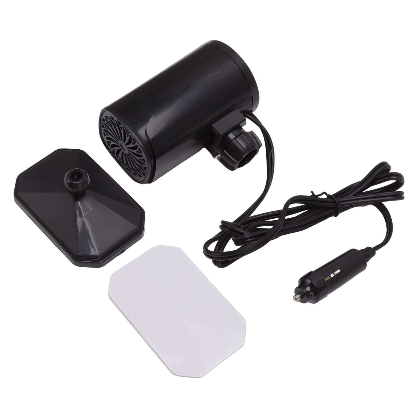 Car Heater Fan 2 in 1 Cooling Heating Car Fan Portable Windshield Defroster Defogger Black 12V
