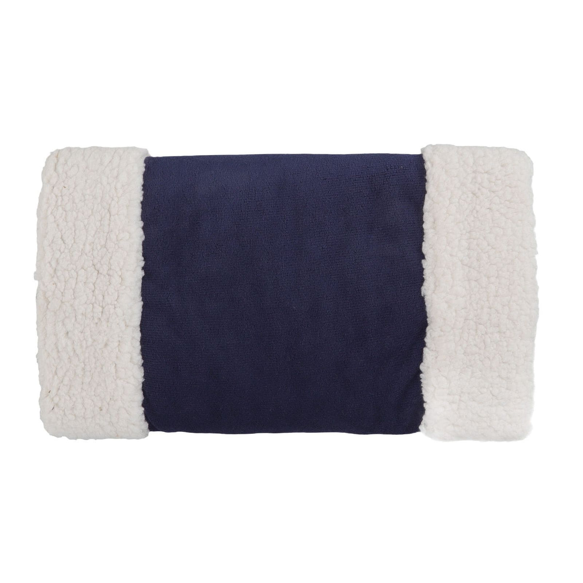 Portable Heated Hand Muff Plush Thickened Heated Hand Warmer Pouch USB Rechargeable Electric Heater for Autumn Winter Warm 10W 5V Dark Blue