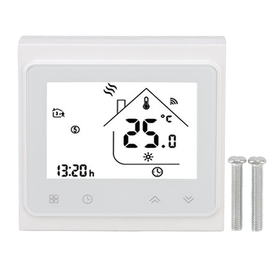 Smart Thermostat for Zigbee Mobile Phone App Voice Control Smart Remote Water Heating Thermostat AC 95‑240V White