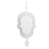 Wind Chime White Simple Delicate Decorative Weather Resistance Ornament for Lamp Tree Wall Skull Pattern