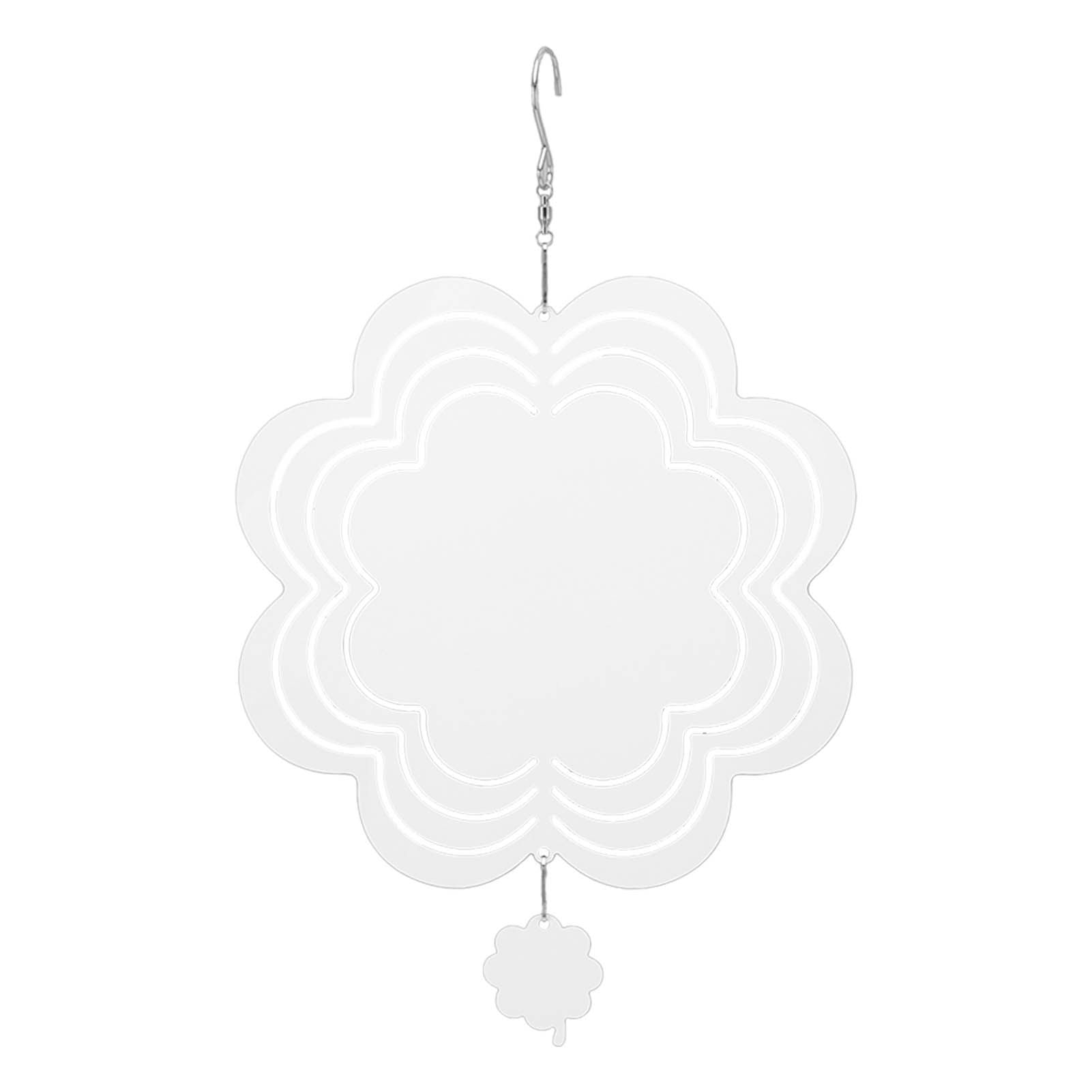 DIY Sublimation Wind Chime Aluminum Blank Wind Chimes Hanging Pendant for Outdoor Garden Courtyard Decoration 200x200x1mm
