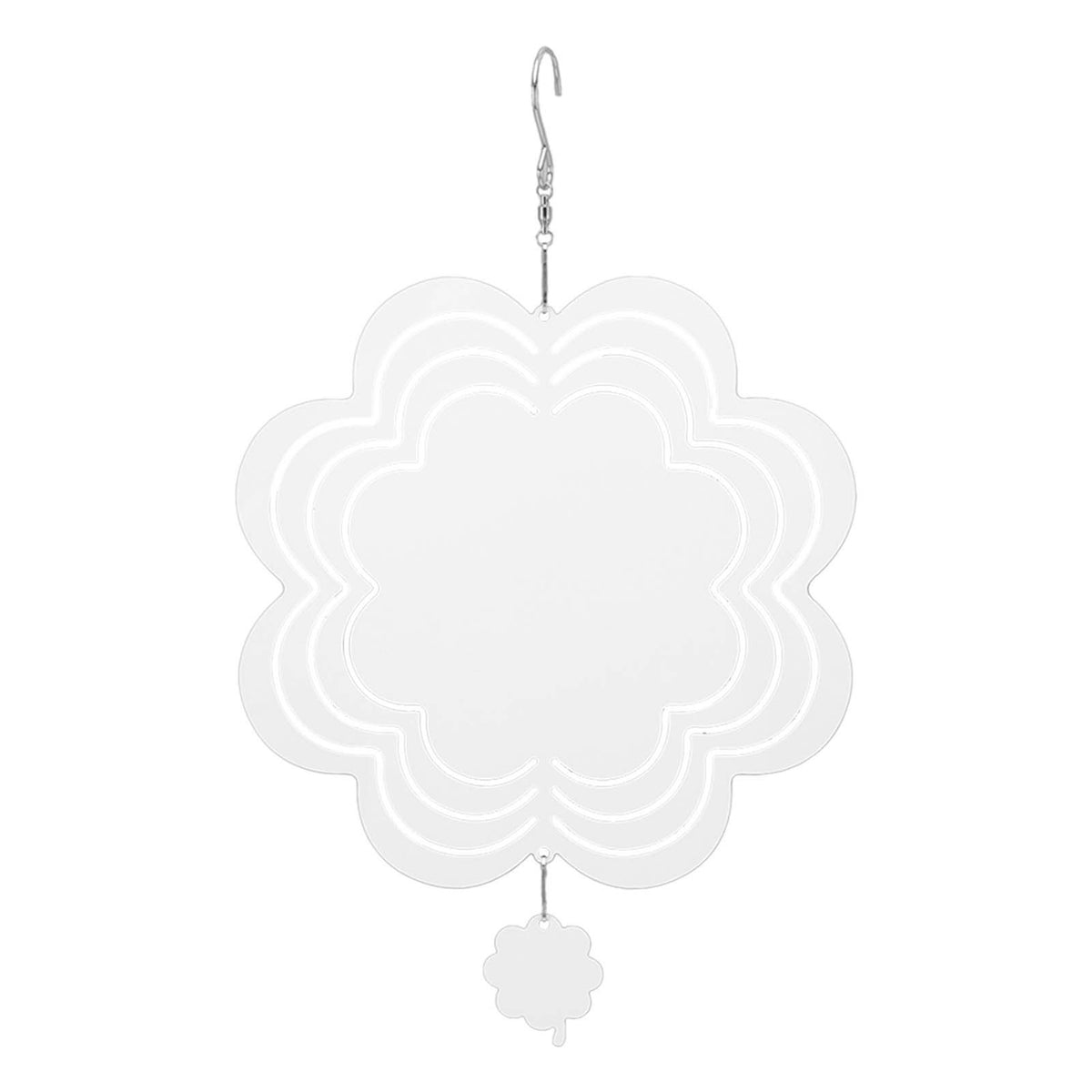 DIY Sublimation Wind Chime Aluminum Blank Wind Chimes Hanging Pendant for Outdoor Garden Courtyard Decoration 200x200x1mm
