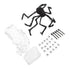 Cobweb and Spider Terror Decoration Soft with 40g Cotton White and Black Spider Cobweb Props for Halloween