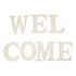 7PCS Welcome Sign Plywood 2mm Thickness Unpainted Welcome Decorative Letters for Wedding Party