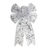 1pcs Christmas Decorative Bows Imitation Hemp Hand Crafted Ribbon Christmas Bow Knot Ornament for Christmas Party Home