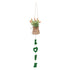 Love Hanging Flower Basket Plastic and Linen Hanging Artificial Flower for Home Wedding