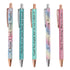 Ballpoint Pens Waterproof Ink Lightweight Portable Plastic Pressing Type Clip Design Writing Ballpoint Pens Set of 5pcs