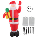 Inflatable Christmas Old Man Model with Gift Bag in Hand LED Growing Inflatable Christmas Man for Outdoor Garden Yard AU 100‑240V