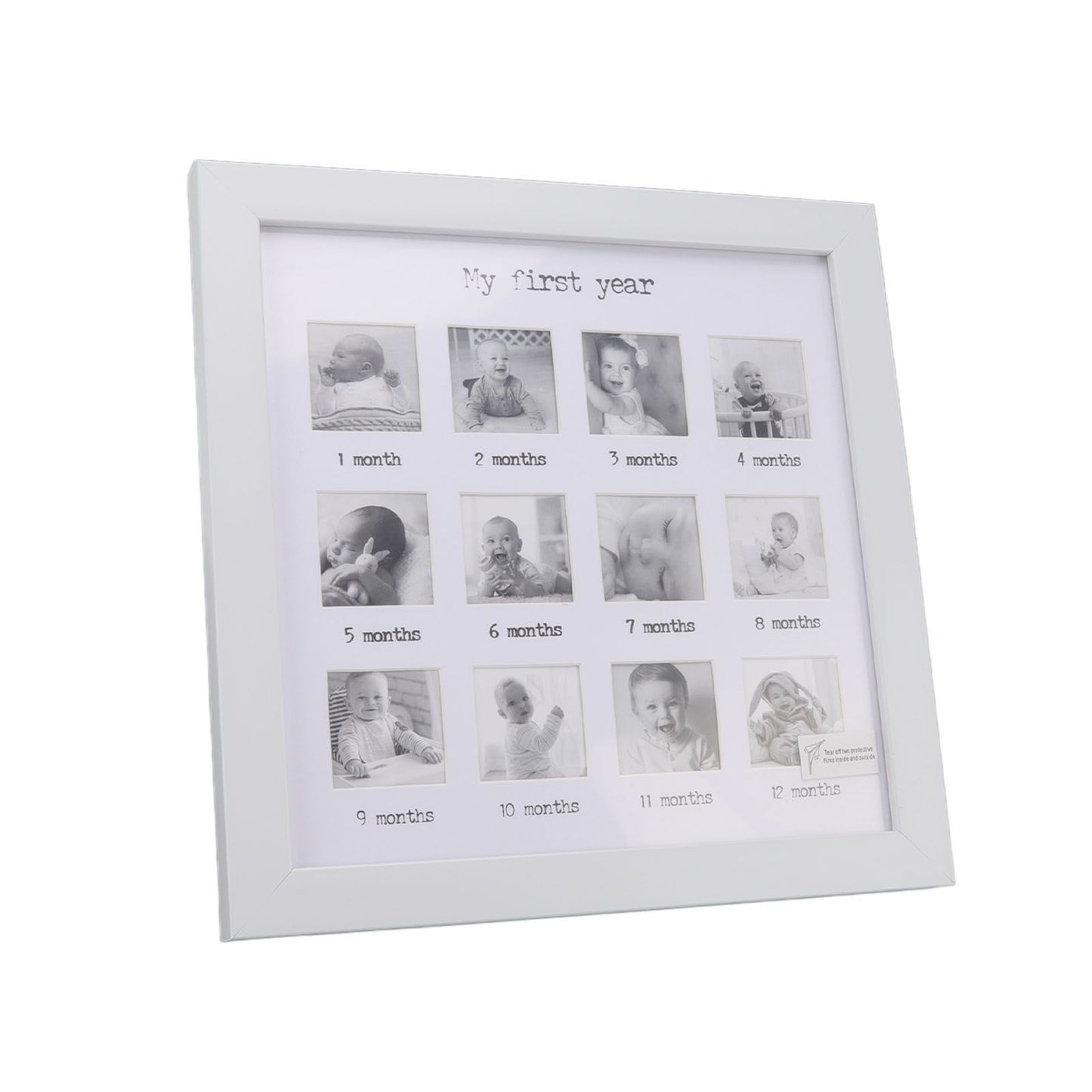 Baby First Year Photo Frame 12 Months Newborn Monthly Picture Frame for Baby Growth Record Baby Keepsake