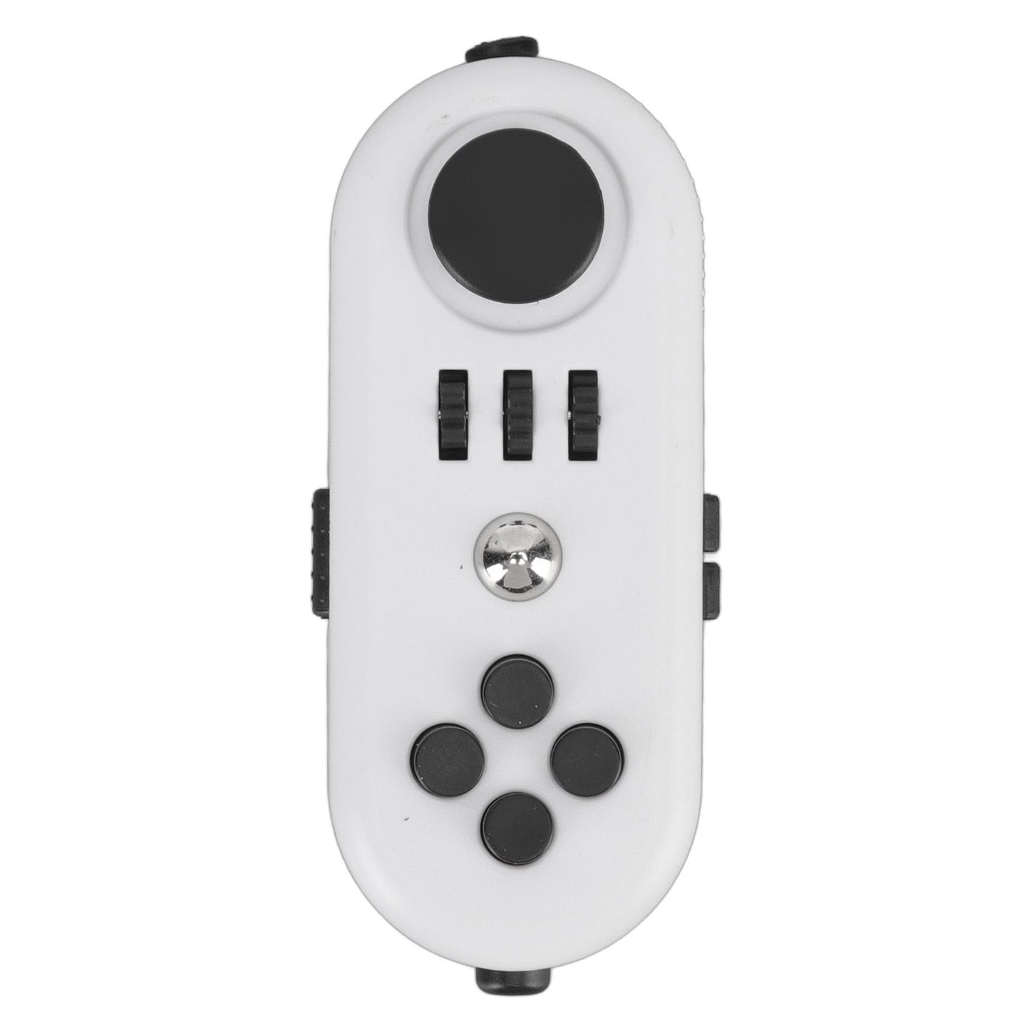 Fidget Toy Reduce Stress Relax Mood Portable Anxiety Sensory EDC Toy Sensory Fidgets Controller Pad 5 White and Black