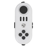 Fidget Toy Reduce Stress Relax Mood Portable Anxiety Sensory EDC Toy Sensory Fidgets Controller Pad 5 White and Black