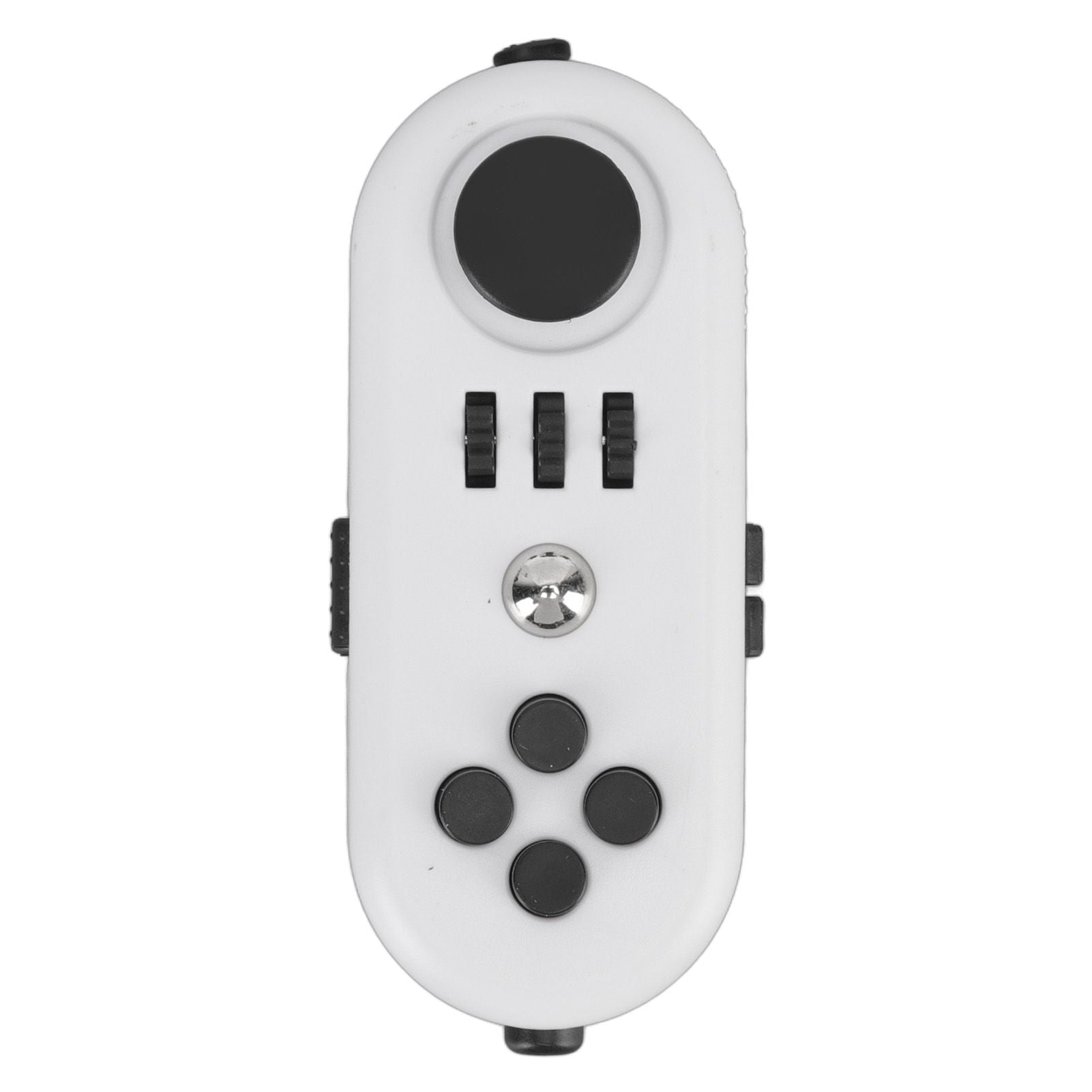Fidget Toy Reduce Stress Relax Mood Portable Anxiety Sensory EDC Toy Sensory Fidgets Controller Pad 5 White and Black