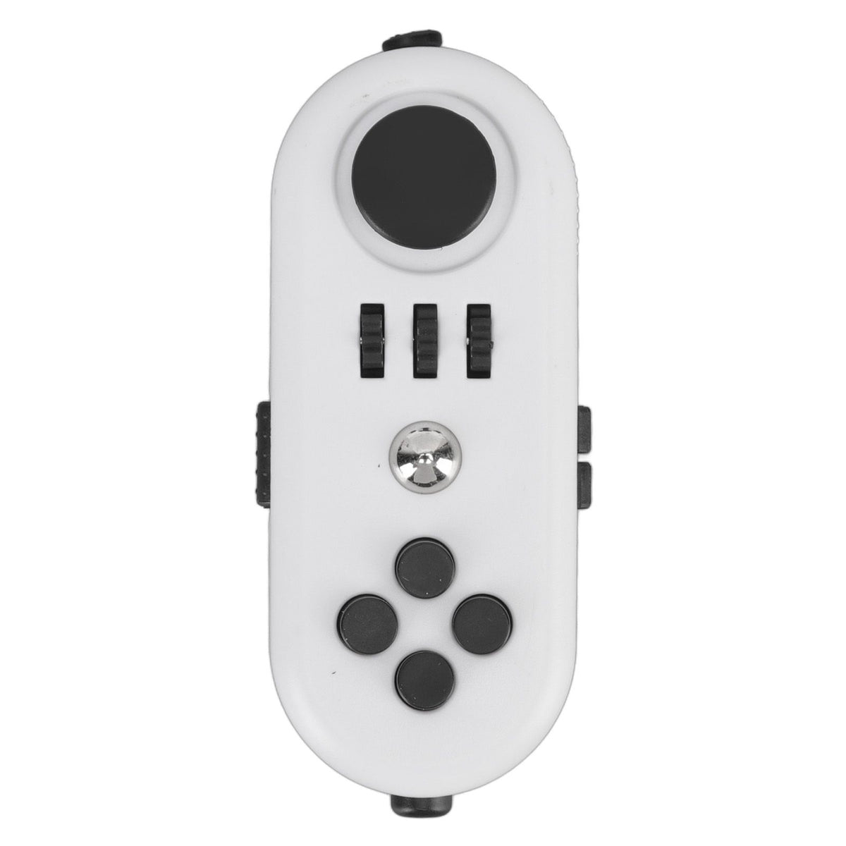 Fidget Toy Reduce Stress Relax Mood Portable Anxiety Sensory EDC Toy Sensory Fidgets Controller Pad 5 White and Black
