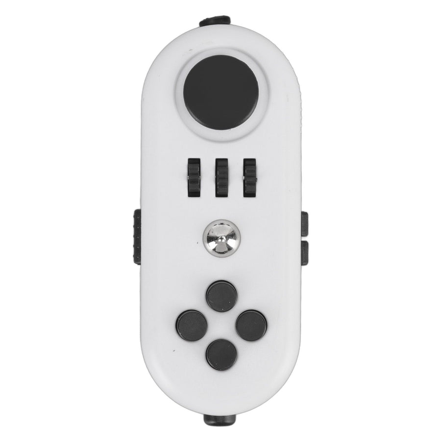 Fidget Toy Reduce Stress Relax Mood Portable Anxiety Sensory EDC Toy Sensory Fidgets Controller Pad 5 White and Black