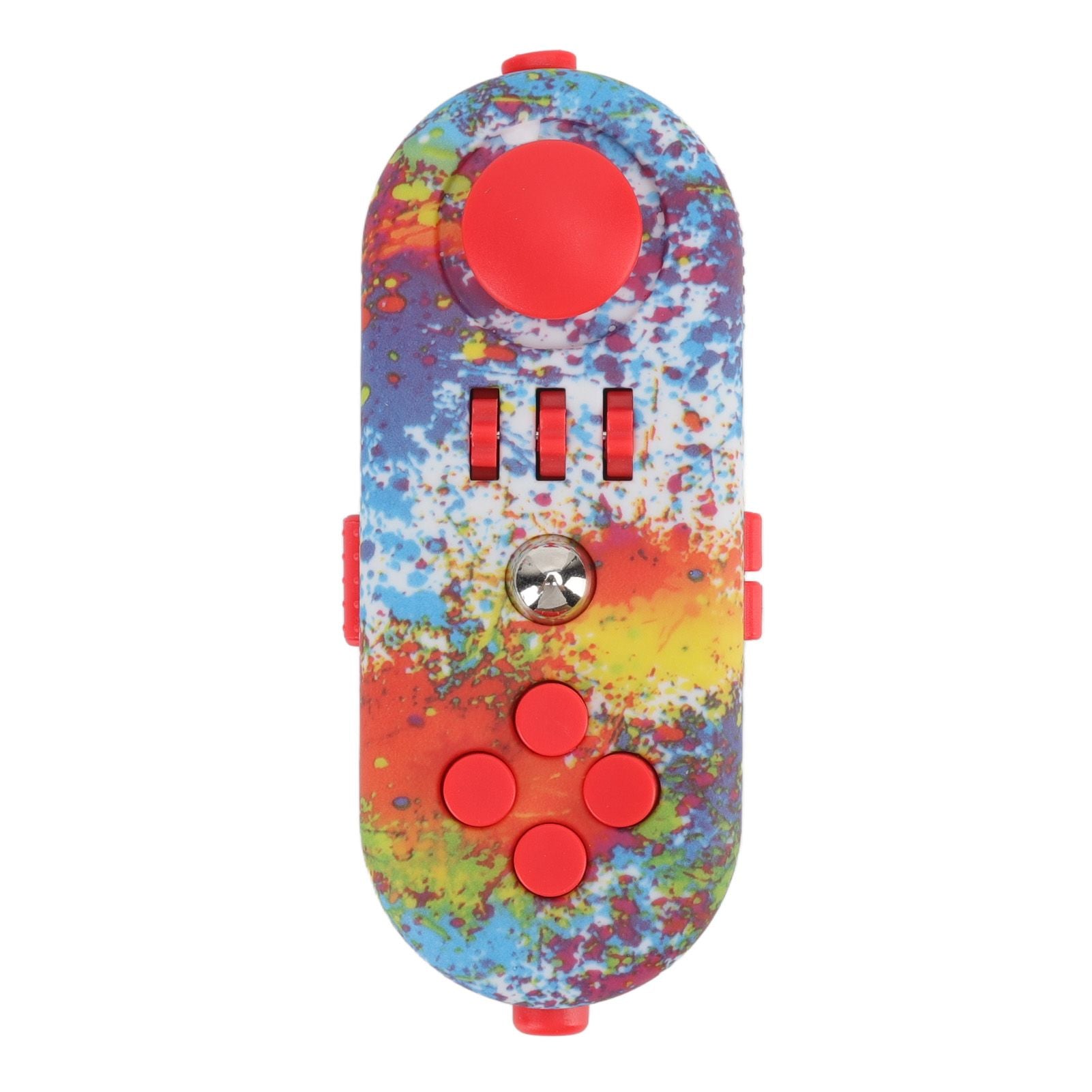 Fidget Toy Reduce Stress Relax Mood Portable Anxiety Sensory EDC Toy Sensory Fidgets Controller Pad 11 Graffiti Color
