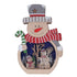 Luminous Christmas Ornament LED Light Emitting Wooden Christmas Decorations Ornaments Gifts for Hotel Window Display Snowman