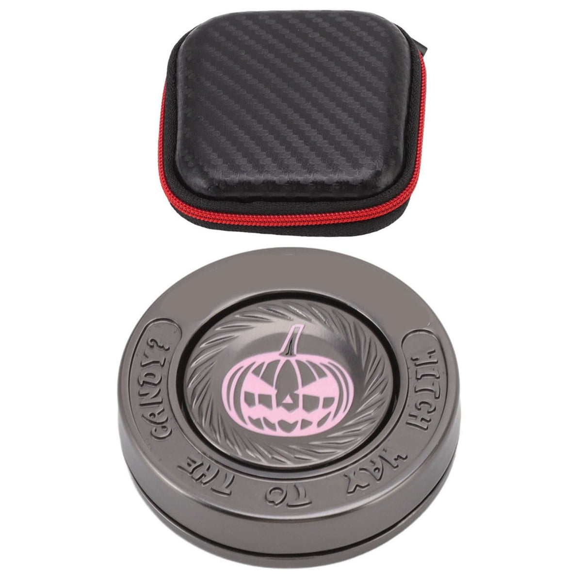 Fidget Spinning Toy Evil Pumpkin Round Lightweight Stress Relieving EDC Desk Toy for Office