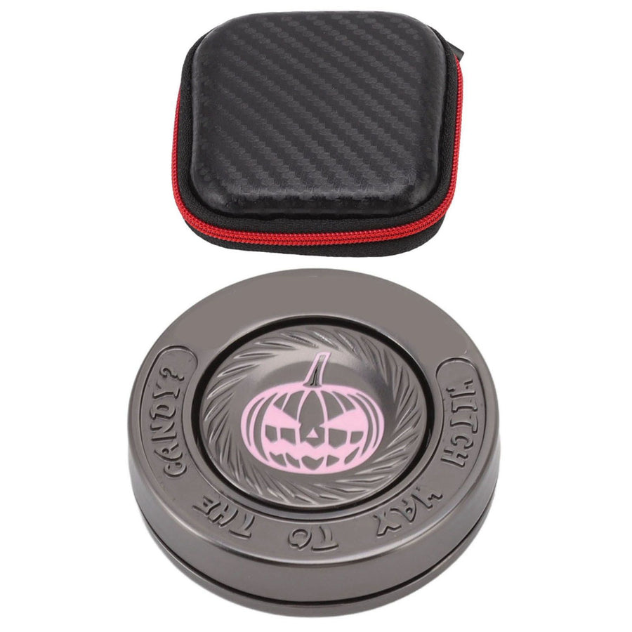 Fidget Spinning Toy Evil Pumpkin Round Lightweight Stress Relieving EDC Desk Toy for Office