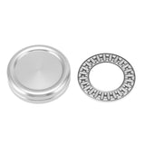 Magnetic Push Slider Mini Push Coin Clickers Aluminum Alloy Rotating Fingertip Stress Relief Toys for 14 Years Above Silver