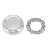 Magnetic Push Slider Mini Push Coin Clickers Aluminum Alloy Rotating Fingertip Stress Relief Toys for 14 Years Above Silver
