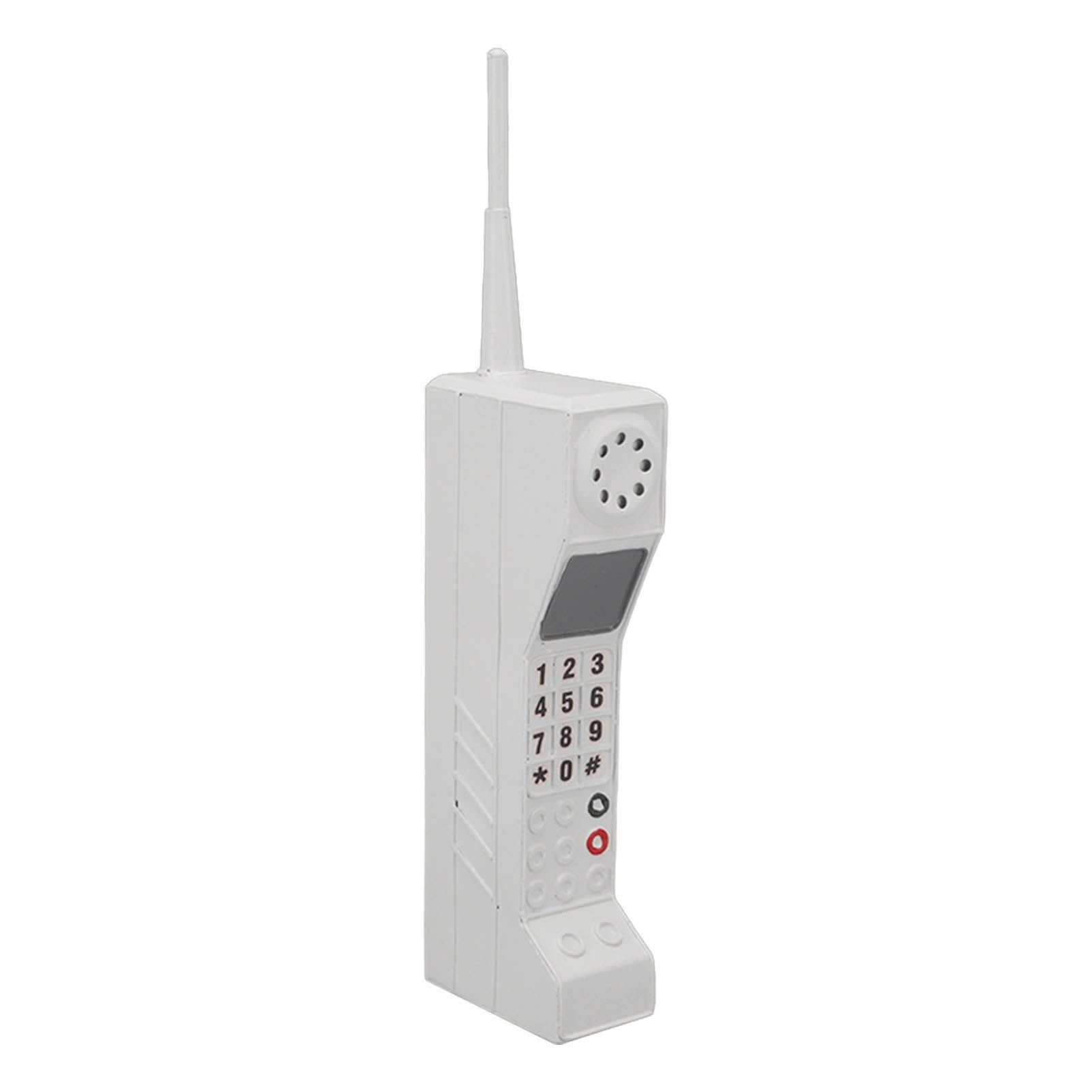 Retro Cell Phone Ornament Iron Material Vivid Lightweight Portable Decorative Colorfast Vintage Cellular Model White