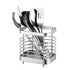 Utensil Holder Drying Rack Stainless Steel Draining Basket Wall Mount No Drilling for Kitchen Chopsticks Small Original Color