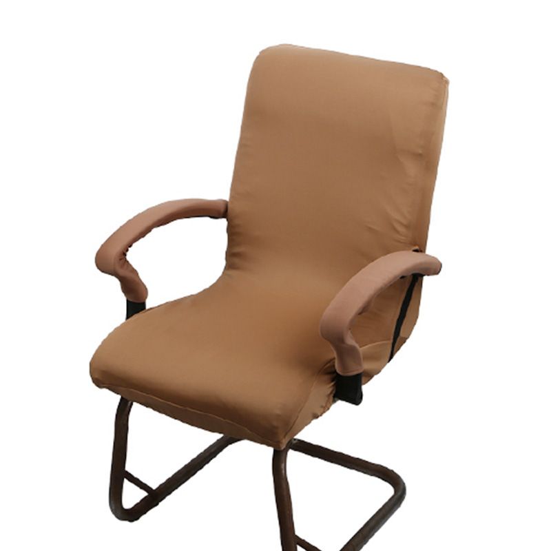 1 Pair Chair Arm Covers with Sponge Soft Breathable Safe Office Chair Armrest Cover Set for Working Home Coffee Color Sponge Type 35x9cm/13.8x3.5in