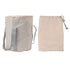 Foldable Foot Tub Polyester Double Layer Collapsible Camping Bucket with Storage Bag for Outdoor Beige