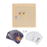 Math Multiplication Board Children Montessori Counting Educational Toys Wooden Multiplication Table Board Game