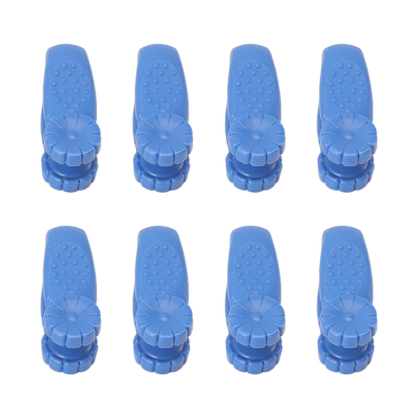 8PCS Hand Pressure Point Tool Plastic Hand Acupressure Clip for Between Thumb and Index Migraine Headache Relief Blue