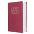 Book Safe Case Simulation Portable Safe Storage Box with Combination Lock for Bank Cards Jewelry Money Red