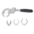 Universal Adjustable Wrench Multifunctional Aluminum Alloy Bathroom Wrench Repair Tool for Sink