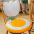 Chair Cushion Office Seats Backrest Cushion Cartoon Shape Seats Cushion Home Decoration Tulip White 40x40x35cm/15.7x15.7x13.8in