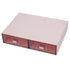Desktop Drawer Organizer Waterproof Dustproof Plastic DIY Combination Multi Layer Stackable Drawer Storage Case Striped Pink 2 Drawers