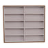 Sunglasses Display Tray PU Wood Grain Sunglasses Storage Case for Home Glasses Store 10 Grids