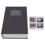 Dictionary Coin Piggy Banks Money Saving Box with Coded Lock Book Shape Secret Birthday Gift for Kids Safe Box Black L