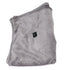 USB Heated Warm Shawl Lightweight Coral Flannel Electric Shoulder Blanket for Winter Light Gray