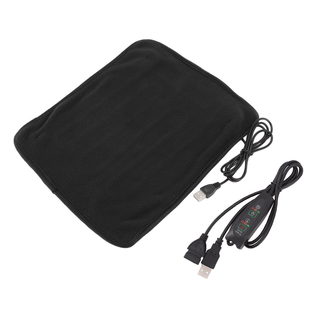 Portable USB Heating Pad Shoulder Neck Leg Waist Heating Pads with Multi Level Temperature Adjustment Timing Black