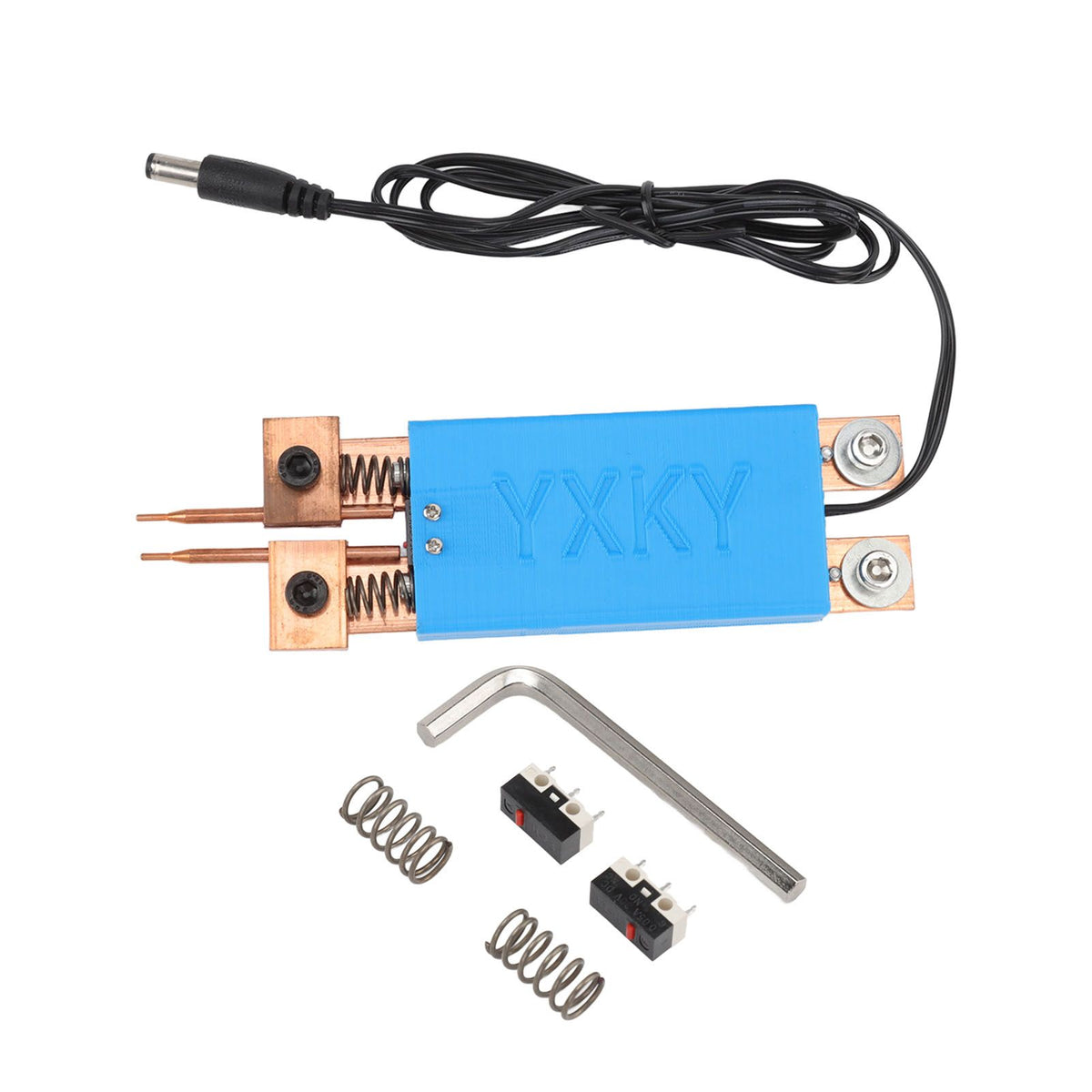 18650 Battery Spot Welding Pen Mini Spot Welder Automatic Trigger Integrated Handheld Spot Welding Pen Blue
