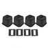 4 Sets Furniture Risers Rubber Antislip 4 Inch Bed Risers for Storage Desk Sofa Chair Washing Machine