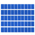 50PCS Business Name Card Laser Engraving Waterproof and Wear Resistant Aluminum Visiting Card for Company Blue