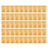50 Sheets Metal Business Card Heat Transfer Aluminum Business Cards Blanks DIY Craft Supplies Gold