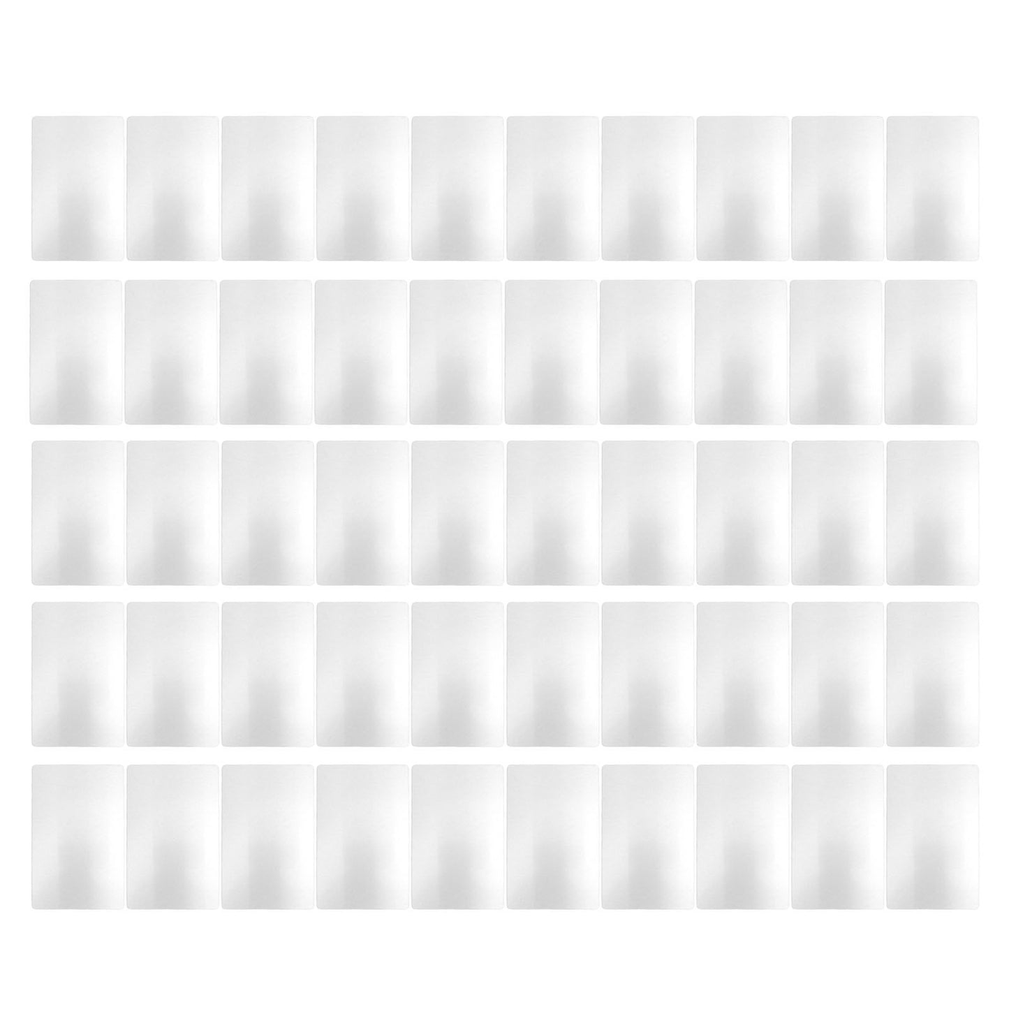 50 Sheets Metal Business Card Heat Transfer Aluminum Business Cards Blanks DIY Craft Supplies Pearl White