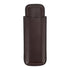 Leather Cigar Case Portable 2 Finger Cigar Holder for Travel Business Trip Boyfriend Gifts Deep Coffee
