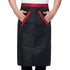 2pcs Chef Waist Apron Soft Moisture Absorbent Breathable Polyester Men&