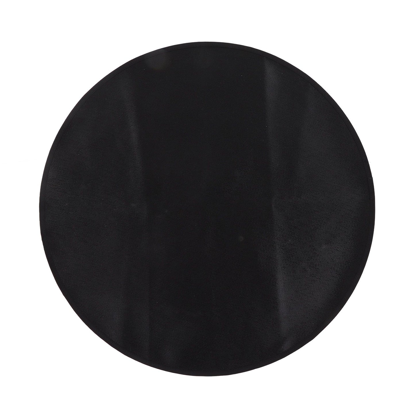 Grill Mat Fireproof High Temperature Resistance Washable Reusable Round BBQ Mat Black 24in / 60cm Dia