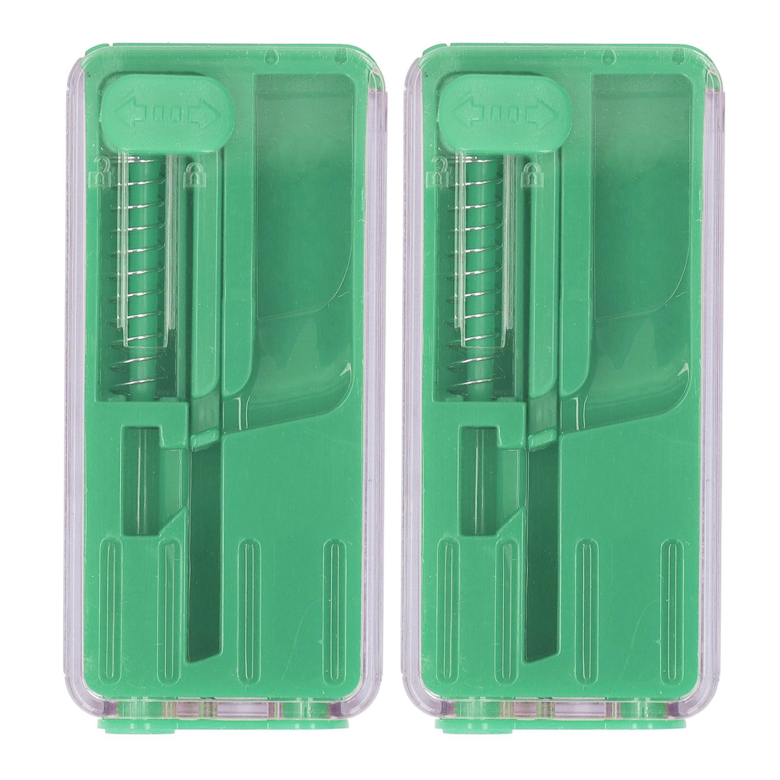 2PCS Cigarette Explosion Beads Pushers Peppermint Cigarette Bursting Beads Pusher Box DIY Smoking Tools Green